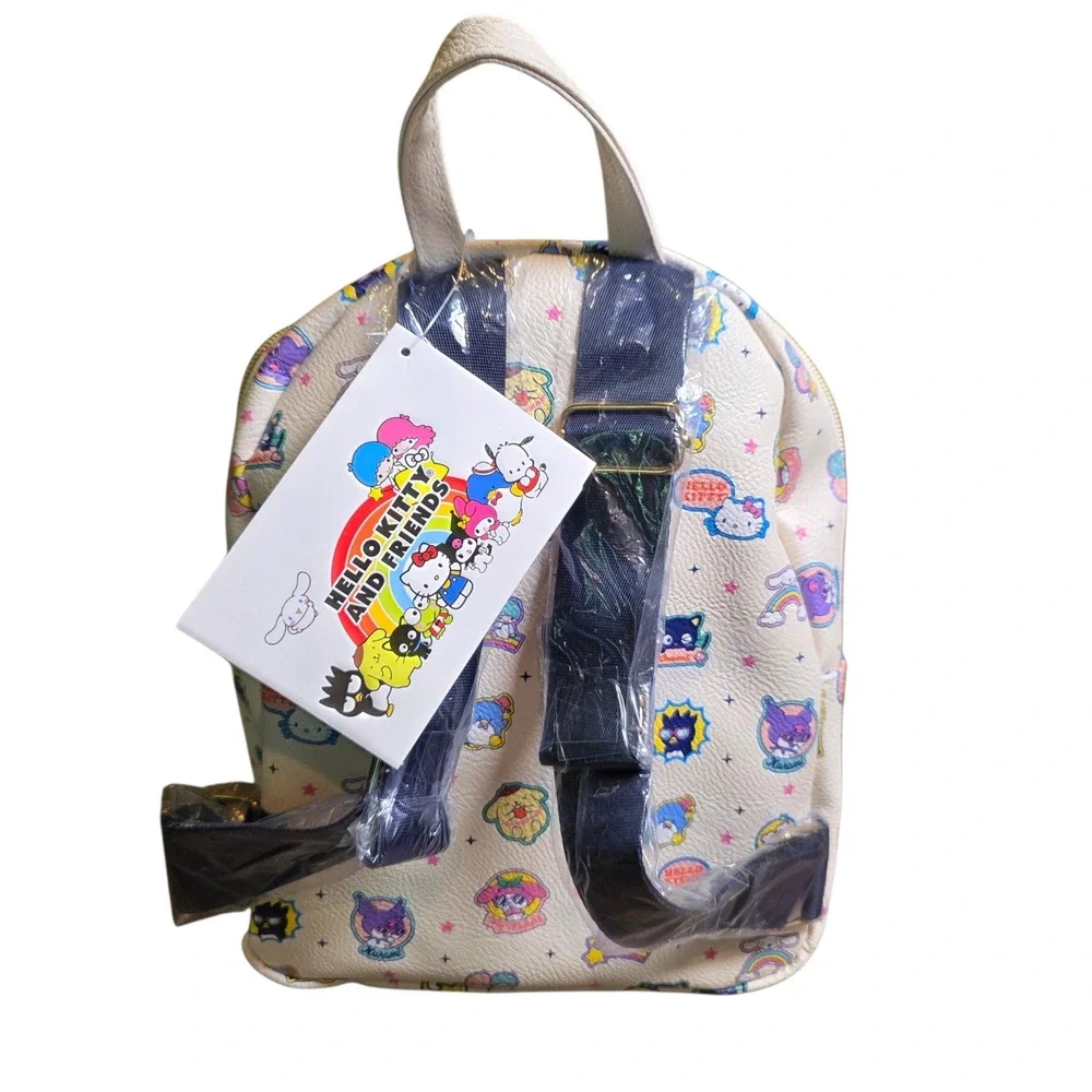 Sanrio Hello Kitty and Friends Mini Backpack All Over Print Zip Pocket NWT